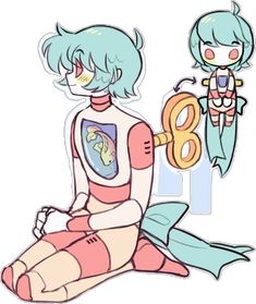 Blue Robot, Aesthetic Sketch, Doll Cute, Arte Inspo, Sea Fish, Cute Art Styles