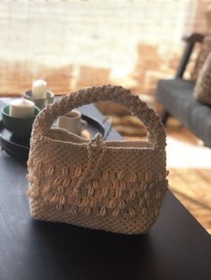 Macrame Handle, Macrame Handbag, Bohemian Handbags, Unique Handbag, Handmade Purse, Macrame Bag, Handmade Purses, Cotton String, The Bohemian