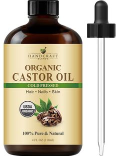 PRICES MAY VARY. 100% PURE & NATURAL COLD-PRESSED CASTOR OIL ORGANIC – Our USDA organic castor carrier oil is used for essential oils mixing, hair care skin care, aromatherapy massage and has endless uses. Cold-Pressed and Hexane-Free. HAIR GROWTH OIL – Castor Oil helps moisturize and strengthen hair follicles locking in moisture in hair shaft for healthier looking hair. A moisturizing hair oil for women and men, is good for all hair types. CASTOR OIL FOR EYELASHES AND EYEBROWS – Castor oil is f Moisturizing Hair Oil, Castor Oil Eyelashes, Eyelashes And Eyebrows, Moisturizing Hair, Aromatherapy Massage, Organic Castor Oil, Strengthen Hair