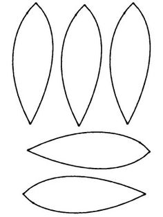 an image of three different shapes in the shape of two ovals and one rectangle