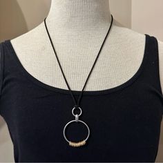 New With Tags. Black Cord Chain Measures 23” With 3” Extender. Two-Tone Pendant. Really Nice ! Check Out Other Items In My Closet! Over 3,000 Items- Mostly Jewelry ( But Not All)! Bundle For The Best Discount! ( 20% Off For 2 Or More Items). Smoke Free / Pet Friendly Home. Questions? Leave A Comment Below! Inv Note :J9315 Everyday Nickel Free Metal Necklace, Nickel-free Black Necklace, Black Necklace With Adjustable Chain For Everyday Use, Nickel-free Black Necklace For Everyday, Nickel-free Necklaces For Everyday Use, Everyday Nickel-free Black Necklace, Everyday Black Nickel-free Necklaces, Everyday Black Nickel-free Necklace, Everyday Black Metal Necklace