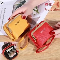 Category:Wallet; Embellishment:Zipper; Gender:Women's; Type:Credit Card Holder Wallet,Coin Purse; Occasion:Daily,Shopping; Material:PU Leather; Width:3; Height:8; Function:Durable,Lightweight,Waterproof; Pattern:Solid Color; Listing Date:09/14/2023; Production mode:External produce; Length:11 Makeup Bags Diy, Designer Makeup Bags, Makeup Bag Ideas, Aesthetics Makeup, Amazon Makeup, Gucci Makeup, Glossier Makeup, Designer Makeup, Purse Trends