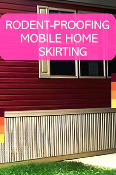 7 Methods for Rodent-Proofing Mobile Home Skirting Mobile Home Underpinning Ideas, Diy Mobile Home Skirting, Metal Skirting, Mobile Home Upgrades, Mobile Home Siding, Mobile Home Roof, Cheap Mobile Homes