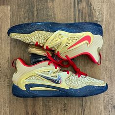 Nike Kd 15 ‘Olympic’ (Size Us Mens 16.5). Condition Is New Without Box. Come As Seen In Pictures. Any Questions Send A Message. All Items Are Shipped Within 24hrs Of Purchase Gold Basketball Shoes With Boost Midsole For Sports, Gold Basketball Shoes With Boost Midsole, Gold Sporty Basketball Shoes, Gold Sports Sneakers With Laces, Sporty Gold Basketball Shoes With Round Toe, Gold Sporty Lace-up Basketball Shoes, Sporty Gold Lace-up Basketball Shoes, Gold Lace-up Sporty Basketball Shoes, Nike Kd 15