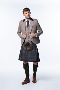 Signature Collection Kilt Outfit - MacGregor and MacDuff Formal Kilt Outfit Men, Outlander Fashion, Kilt Socks, Pin Dress, Luxury Service, Sgian Dubh