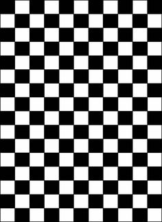 a black and white checkerboard pattern is shown