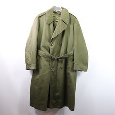 Vintage 50's Korean War Era Us Military Wool Lined Trench Coat Trench Coat Comes From A Smoke-Free Household There Are Some Blemishes On The Jacket Due To Age And Storage. Mens Medium The Measurements Are: 22.5 Inches From Underarm To Underarm 47 Inches From Top To Bottom Cotton With Removable Wool Lining Military Green Check Out My Other Items For Sale In My Store! R13 Us Military, Vintage Jacket, Military Green, Items For Sale, Vintage Men, Trench Coat, Mens Jackets, Jackets & Coats, Man Shop