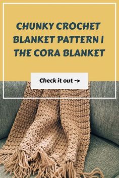 chunk crochet blanket pattern the coral blanket