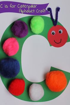 the letter c is for caterpillar alphabet craft