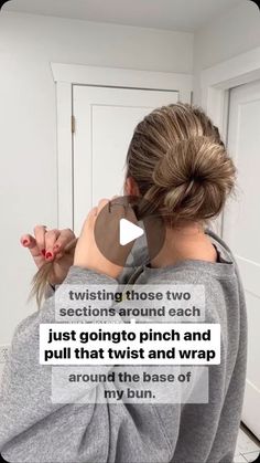 WIMBERLY’S | BEAUTY BAR on Instagram: "Want a big bun but you have fun hair? Here’s an easy hack for you! 🎥 @laineyostrom  - #messybuntutorial #lowbun #lowbunhairstyle #lowbuns #lowmessybun #messybunhairstyle #finehair #finehairstyles #thinhair #hairhack" How To Bun Long Hair, Low Bun Long Hair Tutorial, Easy Low Buns For Long Hair, How To Put Your Hair In A Bun, Easy Bun For Long Hair, Easy Hair Buns For Long Hair, How To Do A Bun With Long Hair, Low Bun Long Hair, Easy Buns For Long Hair