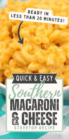 macaroni and cheese recipe in a white bowl