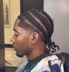 Low Taper Fade With Braids, Taper Fade Haircut With Braids, High Taper Cornrows, High Taper Fade Haircut Black, Braids 2023, Mens Twists, Cornrows Ideas, Twist Ideas, Bald Haircut