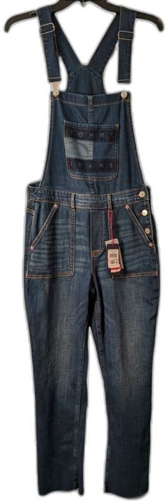 Tommy Hilfiger Casual Jeans For Spring, Tommy Hilfiger Denim Bottoms, Tommy Hilfiger Blue Denim Bottoms, Tommy Hilfiger Denim Bottoms For Spring, Tommy Hilfiger Casual Fall Bottoms, Tommy Hilfiger Casual Bottoms For Fall, Casual Fall Bottoms By Tommy Hilfiger, Tommy Hilfiger Jeans, Denim Overalls