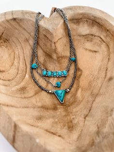 3 Layered Boho Western Necklace - 3” extension - 1 clasp for 3 necklaces - Burnished silver Western Necklace, Western Necklaces, Boho Layering, Western Jewelry, Jewelry Ideas, Necklaces, Turquoise, Silver, Western Jewellery