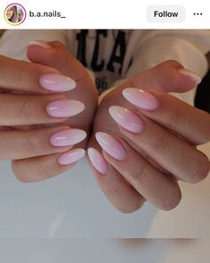 Pink Nail Art, Stick On Nails, Manicure E Pedicure, Artificial Nails, Nail Accessories, Cute Nail, Ombre Nails, Nails Inspo