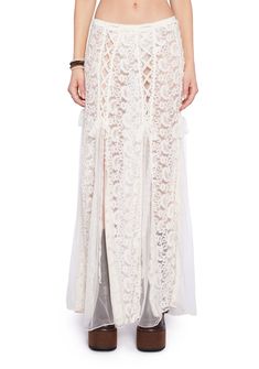 Current Mood Sheer Floral Mesh Lace Self-Tie Maxi Skirt - Off White Boomtown Outfit, Core Dresses, Fairy Core Outfits, Current Mood Clothing, Core Outfits, Conservative Outfits, Pride Outfit, Current Mood, Red Mini Dress