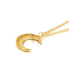 This Moon Name Necklace with birthstones is a great piece for casual looks. Choose one name and birthstones on this necklace and make it a perfect and one-of-a-kind gift for Mother's Day, Christmas, anniversary and birthday.Chain Type: Cable chainWeight: 1.9 gWidth: 20 mmHeight: 22.2 mmThickness: 2 mmMaterial: 925 SilverPlating Color: Yellow Gold Celestial Engraved Necklaces For Anniversary, Spiritual Crescent Necklace For Anniversary, Moon Shaped Jewelry With Chain For Gifts, Celestial Style Moon Charm Necklace For Anniversary, Crescent Moon Charm Necklace For Anniversary, Engraved Moon Shaped Necklace For Anniversary, Engraved Moon Necklace For Anniversary, Engraved Moon Shaped Anniversary Necklace, Anniversary Crescent Moon Charm Necklace