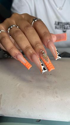 Long Acrylic Nail Designs, French Tip Acrylic Nails, Dope Nail Designs, Short Square Acrylic Nails, Exotic Nails, Long Acrylic Nails Coffin