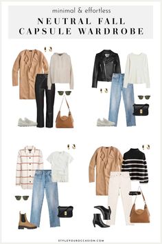 Create an effortless fall capsule wardrobe 2023 with these fall wardrobe essentials. Get classic capsule wardrobe inspiration plus tons of casual fall outfits for women that work for the mom, the minimalist, and the socialite who loves going out. Find a perfect mix of comfy, French flair, neutrals, leggings, denim, and versatile closet staples! Travel Capsules Fall, 2023 Fall Wardrobe Capsule, Nyc Capsule Wardrobe Fall, Fall Basics For Women 2023, Fall 2023 Staples, Fall Capsule Wardrobe 2023 Mom, Womens Casual Outfits 2023, Autumn Mom Outfits, Fall 2023 Capsule