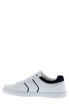 Some low top sneakers with an on trend white sole and lace-up vamp is made from durable leather for a casual chic style. Round toe Lace-up style Cushioned insole White sole Leather upper, rubber sole Imported White Low-top Lace-up Casual Shoes, White Casual Low-top Lace-up Shoes, Casual White Low-top Lace-up Shoes, Casual Lace-up Shoes With White Laces, White Synthetic Low-top Lace-up Shoes, Classic Sneakers With White Sole And Laces, Casual Low-top Sneakers With White Laces, Sporty Leather Sneakers With White Laces, White Low-top Lace-up Shoes For Streetwear