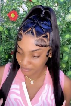 Frontal Styling, Clean Hairstyles, Curly Wig Hairstyles, Short Curly Weave Hairstyles, Long Ponytail Hairstyles, Wigs Styles, Short Box Braids Hairstyles, Sleek Ponytail Hairstyles, Frontal Wig Hairstyles