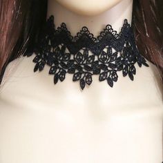 Romantic and practical, this lovely lace choker statement necklace is super comfortable to wear and super affordable. Features an adjustable clasp closure. Lead and Nickel Free. Adjustable Lace Choker For Party, Black Lace Party Jewelry, Lace Choker Necklace For Party, Party Lace Choker Necklace, Trendy Black Festival Choker, Adjustable Lace Necklaces For Party, Elegant Black Lace Choker, Adjustable Black Choker, Lace Choker