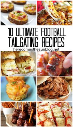 the ultimate football tailgating recipe roundup