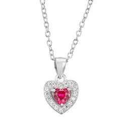 She's sure to charm whenever she wears this dazzling Junior Jewels simulated birthstone heart necklace.PENDANT DETAILSPendant length: 0.75 in.Chain length: 18.5 i.Chain type: linkClasp: spring ringMetal: sterling silverAdditional details: simulated birthstone accentsPackaging: boxedGemstones may have been treated to enhance their appearance. Special care may be required. Size: One Size. Gender: female. Age Group: kids. Valentine's Day Heart Cut Birthstone Charm Necklaces, Valentine's Day Heart Cut Birthstone Charm Necklace, Personalized Heart Jewelry, Ring Metal, Girls Necklaces, Girls Jewelry, Heart Pendant Necklace, Metal Rings, Spring Rings