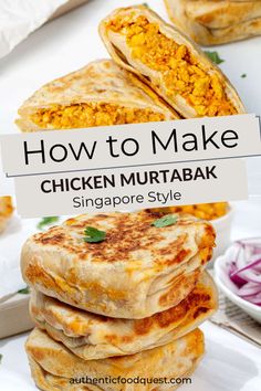 how to make chicken muttabak singapore style