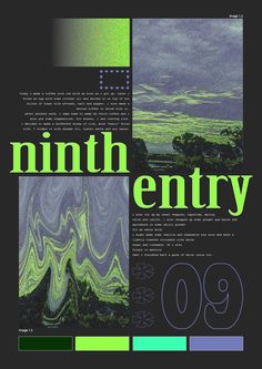 an image of a book cover with the title'ninth century'in green and blue