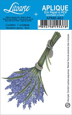 an image of a bouquet of lavenders with the words applique on it