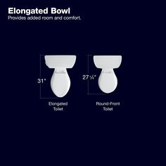 With sleek symmetry, this two-piece Persuade Curv toilet adds style to the bathroom without sacrificing comfort or water savings. An innovative nested trip lever offers the choice of 1.0 or 1.6 gallons per flush; the dual-flush lever is located on the side of the tank like a traditional toilet, leaving the top free for storage. The high-efficiency 1.0-gallon flush setting reduces water use by more than 30 percent over 1.6-gallon toilets, which adds up to potential water savings of more than 5, 0 Tall Toilets, Kohler Memoirs, Elongated Toilet, Water Efficiency, Round Chair, Small Bath, Chair Height, High Line, Water Conservation