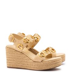 Based on our enduring bestseller, we've reimagined our Milan sandal as an espadrille for Summer fun. With a stable woven base, this one offers the iconic hardware and soft caramel leather that makes her a Summer must-have. Soft Caramel, Espadrilles Platform, Jennifer Fisher, Boot Pumps, Elevate Your Look, Pumps Flat, Espadrille Shoes, Espadrilles Wedges, Shoe Sale