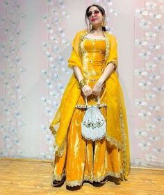 Haldi Dress, Function Dresses, Velvet Dress Designs, Latest Dress Design, Womens Trendy Dresses, Pakistani Fancy Dresses, Trendy Dress Outfits, Beautiful Dress Designs