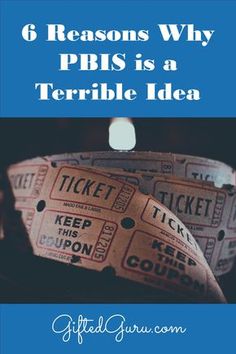 tickets with the text 6 reasons why ppbs is a terrible idea