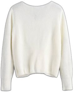 White Trendy Sweater With Ribbed Cuffs, Trendy White Sweater With Ribbed Cuffs, Crew Neck Cropped Sweater In Acrylic, Winter White Long Sleeve Turtleneck, Trendy White Cropped Sweater With Ribbed Cuffs, Ribbed Acrylic Sweater, White Ribbed Long Sleeve Turtleneck, Winter Acrylic Sweatshirt, Casual Long Sleeve Chunky Knit Turtleneck