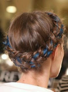 Crown Milkmaid Braid, Different Braids, Pretty Braids, Halo Hair, Ribbon Hairstyle, Crown Braid, Plaits