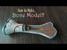 an odd looking object with the words how to make bone model? on it's side