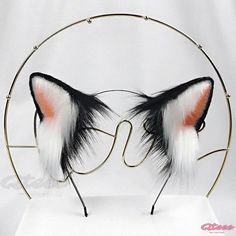 Qteee - Cat Ear Tail Headband - Exquisite Cosplay Costume Accessory Adjustable Ears Costume Accessories For Party, Adjustable Ears Costume Accessories For Costume Party, Adjustable Costume Accessories With Ears For Costume Party, Adjustable Ears Headband For Costume Party, Adjustable Fantasy Cat Ears Costume Accessories, Fantasy Costume Accessories With Adjustable Cat Ears, Adjustable Novelty Cat Ears Headband, Adjustable Cat Ears Novelty Headband, Novelty Adjustable Cat Ears Headband