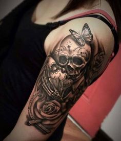 Totem Tattoo, Model Tattoo, Skull And Roses, Arm Band Tattoo, Halloween Tattoo