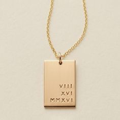 Lennon Rectangle Necklace – Made By Mary Made By Mary, Rectangle Necklace, Dainty Choker, Gold Bar Necklace, Sell Gold, Jewelry Case, Drop Necklace, Bar Necklace, Chains Jewelry