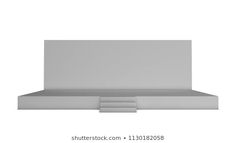 an image of a white kitchen hood on a white background with copy - up text