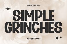 simple grunges display font