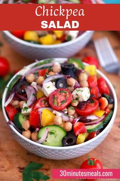 A chickpea salad is a healthy and versatile dish, often featuring chickpeas (garbanzo beans) as the main ingredient. Chickpea salad is a great option for a light lunch or a side dish, offering a nutritious and satisfying meal with plant-based protein.