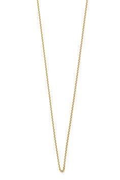 ROBINSON PELHAM-Trace Chain-YELLOW GOLD Classic Gold Charm Necklace With Cable Chain, Yellow Gold Chain Necklace With Initial Pendant, Gold 14k Cable Chain Charm Necklace, Gold Charm Necklace With Cable Chain In 14k Gold, Yellow Gold Charm Necklaces With Cable Chain, Gold 14k Cable Chain Charm Necklaces, Yellow Gold Initial Pendant Necklace With Gold Chain, Yellow Gold Necklace With Initial Pendant, Yellow Gold Tarnish Resistant Initial Pendant Chain Necklace