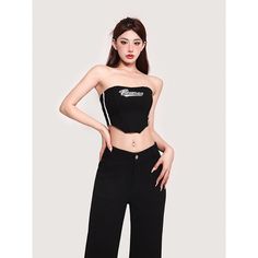 Age: 18-24 years oldSize: S M LStyle: StreetColor classification: BlackCombination form: single pieceCatalog number: X23B6692Year Season: Summer 2023Length: ShortClothing fit: slim fitStyle: OtherMaterial composition: Other materials Black Sleeveless Tube Top For Summer, Black Sleeveless Tube Top For Night Out, Black Stretch Tube Top For Club, Black Tube Top For Summer Clubbing, Black Tube Top For Club And Summer, Black Tube Top For Club, Summer Season, Black Y2k Style Tube Top For Summer, Black Strapless Tank Top For Club, Black Y2k Tube Top For Summer