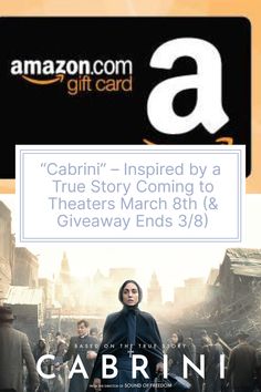 a poster for the movie cabinn's story coming to theatre march 8th & giveaway ends 3 / 8