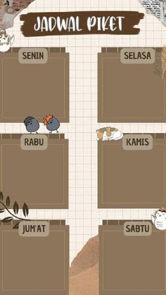 an image of the jadwal project with animals and plants on it's sides