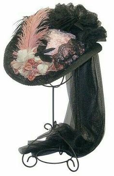 Victorian Hats, Steampunk Hat, French Victorian, The Old West, Victorian Steampunk, Victorian Clothing, Fancy Hats, Fridge Freezer