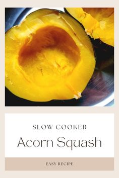 cooked Acorn squash half Crock Pot Inspired Recipes, Scratch Cooking, Acorn Squash Recipes, Main Dish Salads, Acorn Squash, Pumpkin Pie Recipes